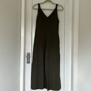Uniqlo wide leg tank jumpsuit